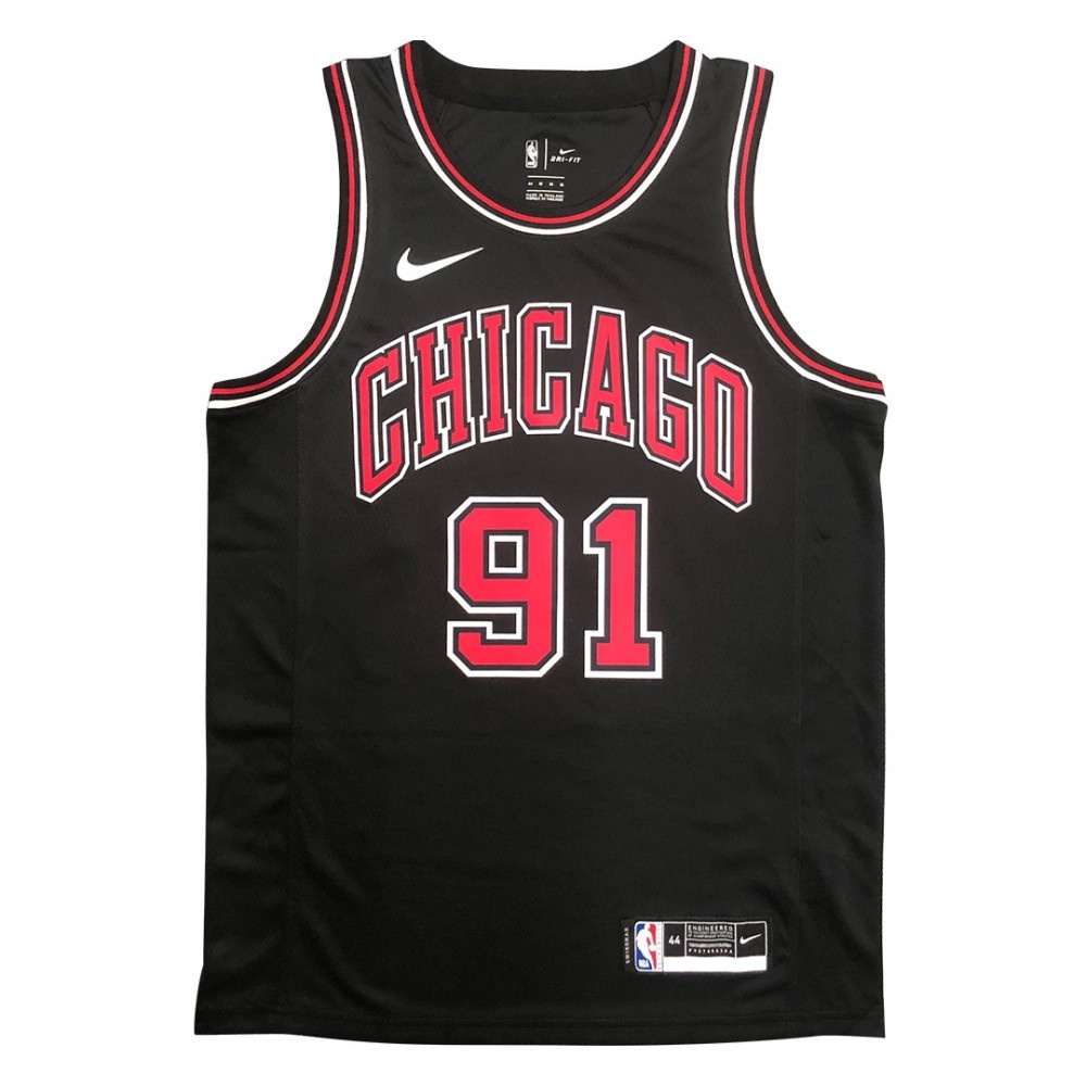 Women's Chicago Bulls Black Statement Swingman Jersey