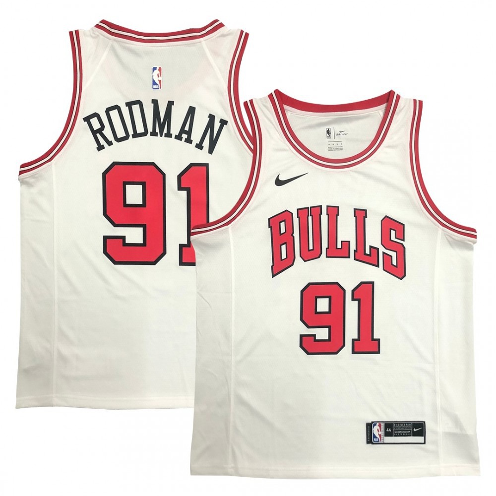 Men's Chicago Bulls White Swingman Jersey