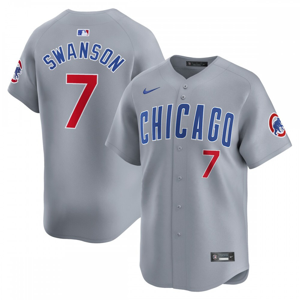 Men's Chicago Cubs Gray Limited Jersey