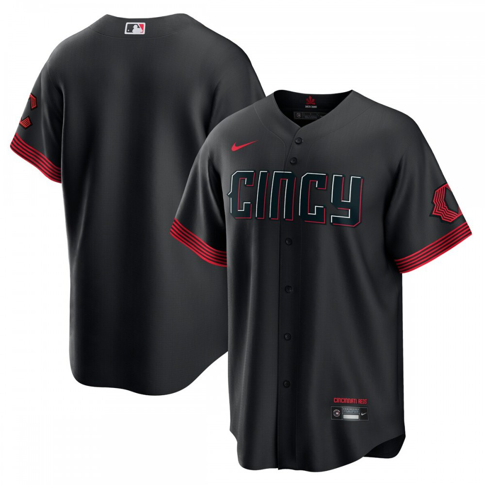 Kids' Cincinnati Reds 2023 Black City Replica Jersey