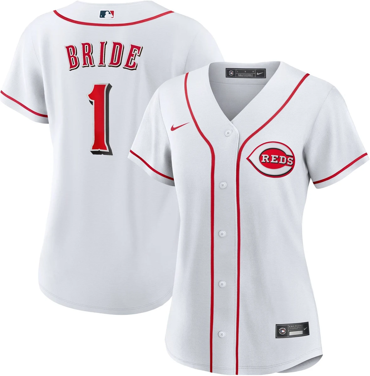 Kids' Cincinnati Reds White Replica Jersey