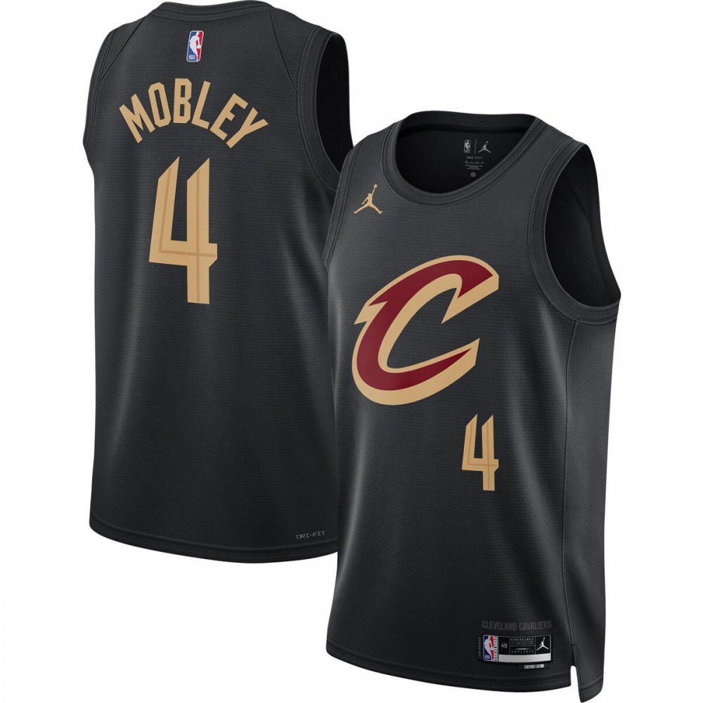 Men's Cleveland Cavaliers 2022/23 Black Statement Swingman Jersey