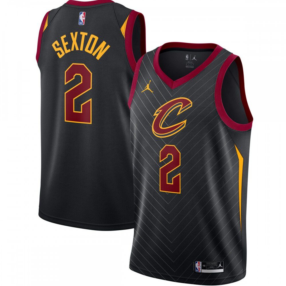 Kids' Cleveland Cavaliers 2020/21 Black Statement Swingman Jersey