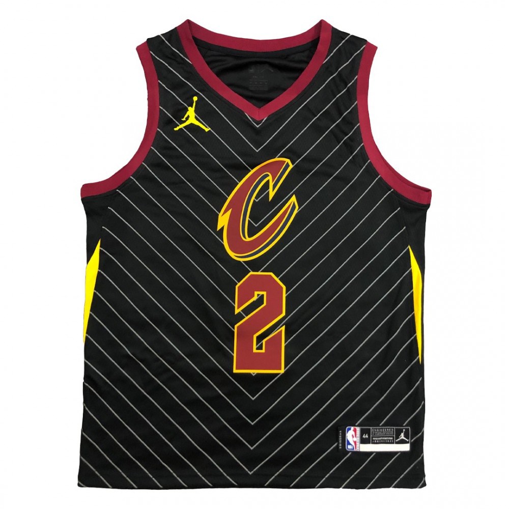 Men's Cleveland Cavaliers Black Statement Swingman Jersey