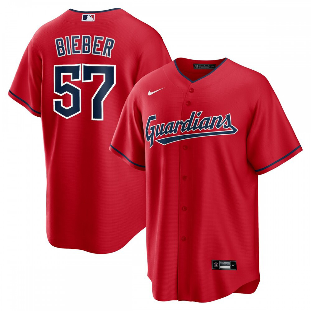 Men's Cleveland Guardians Red Player Jersey