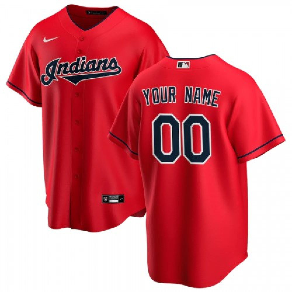 Men's Cleveland Indians Red 2020 Alternate Jersey