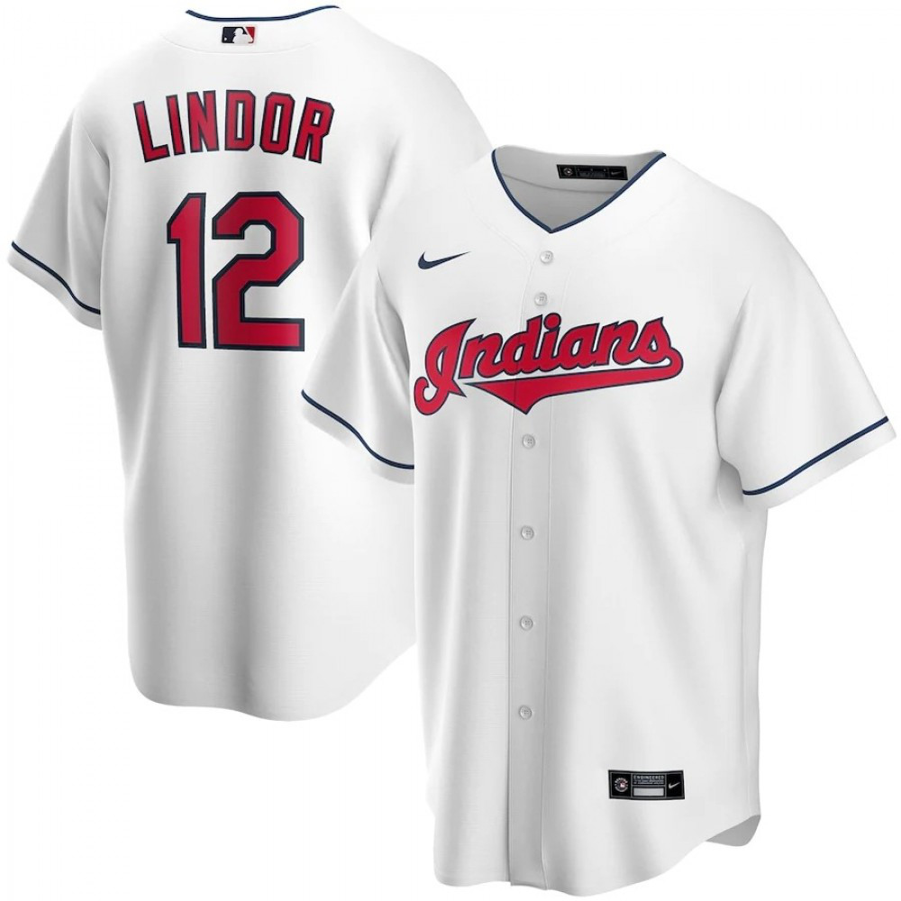 Kids' Cleveland Indians Francisco 2020 White Home Jersey
