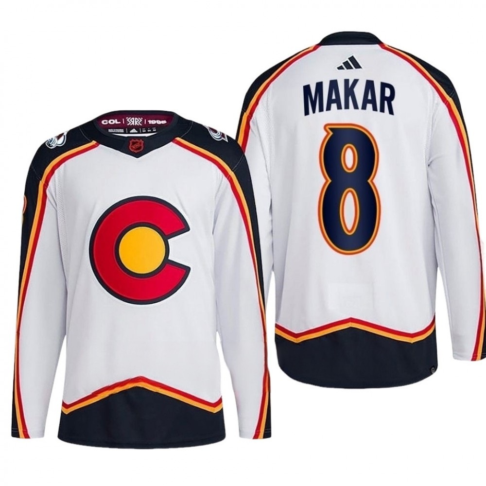 Women's Colorado Avalanche White Retro Player Jersey