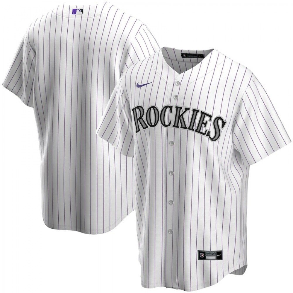 Kids' Colorado Rockies 2020 White Home Jersey