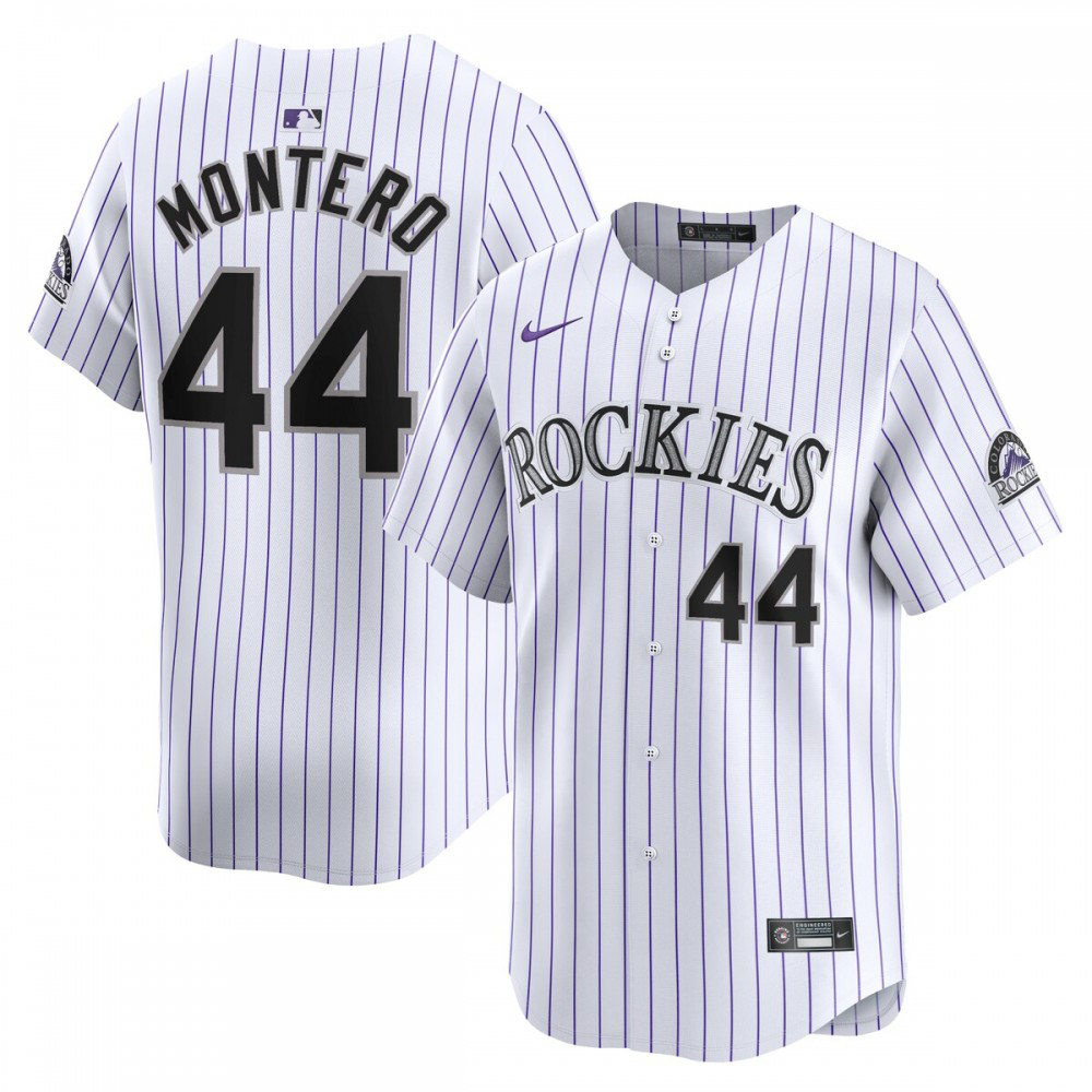 Kids' Colorado Rockies White Limited Jersey