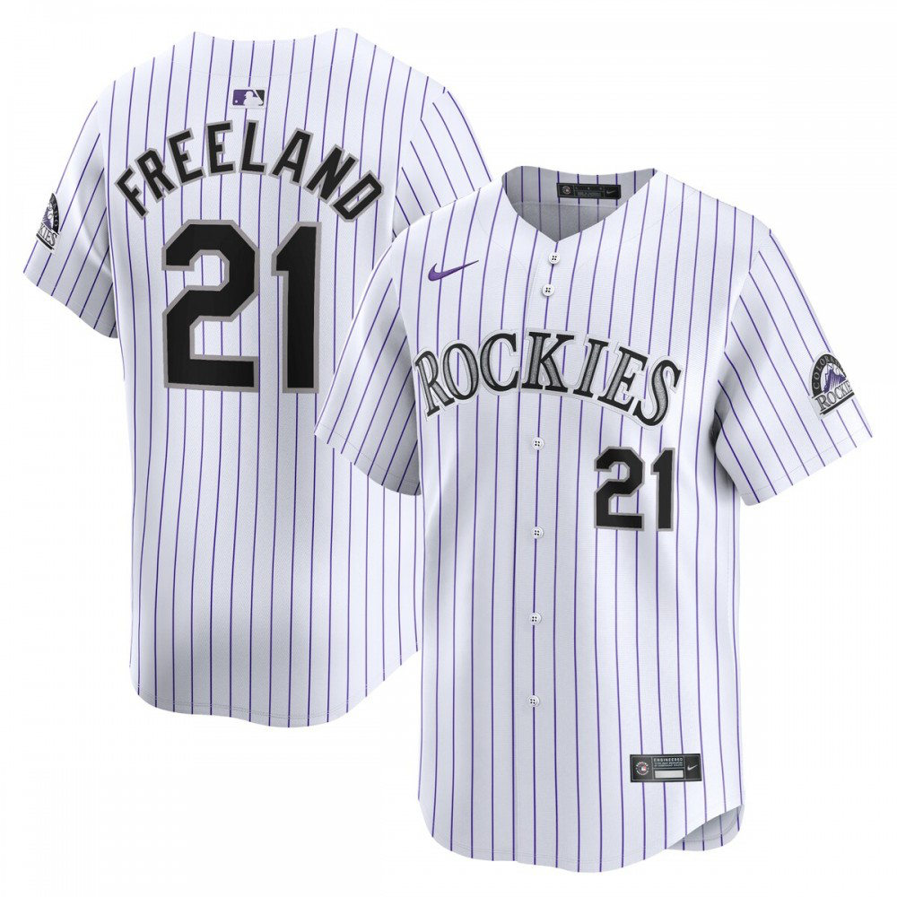 Kids' Colorado Rockies White Limited Jersey