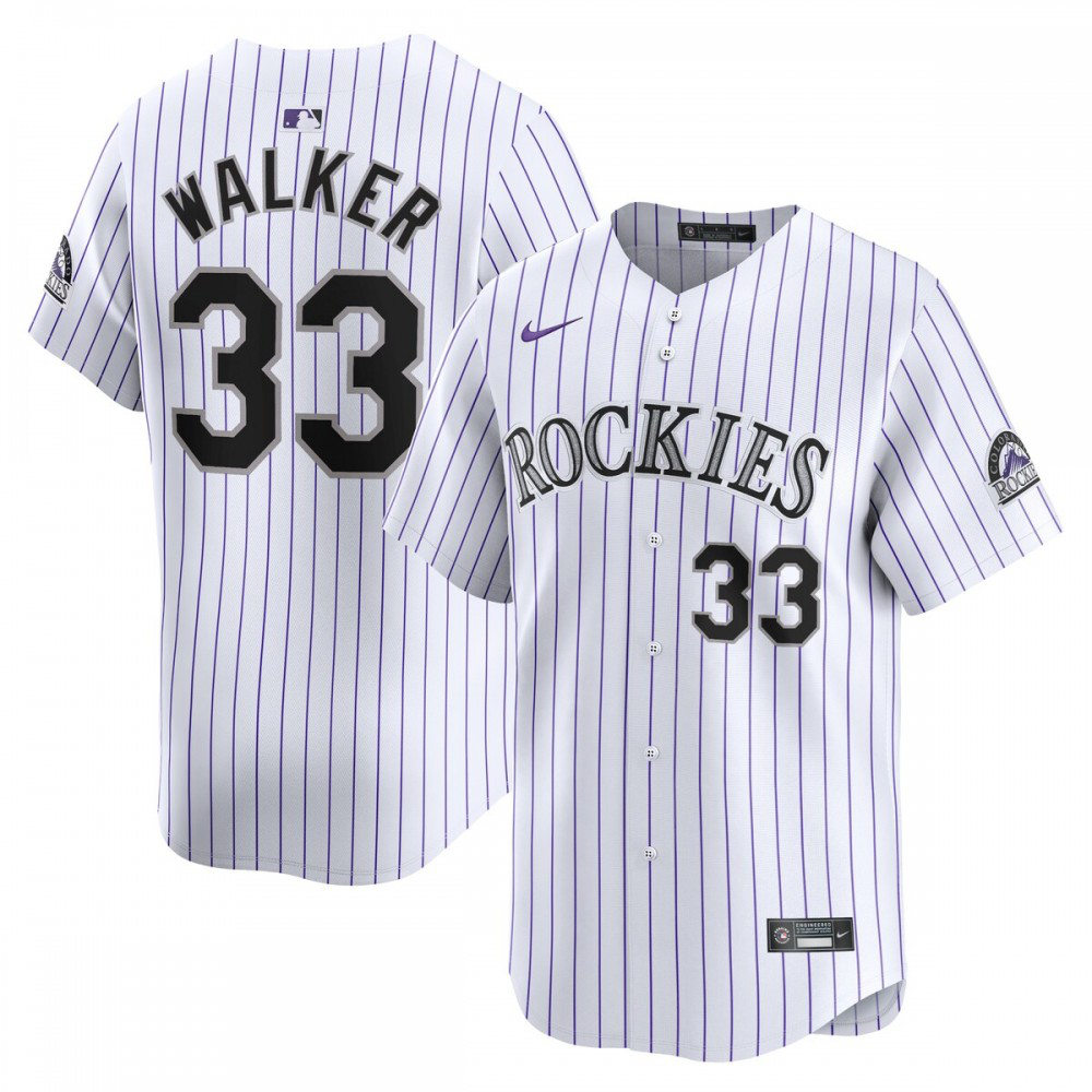 Kids' Colorado Rockies White Limited Jersey