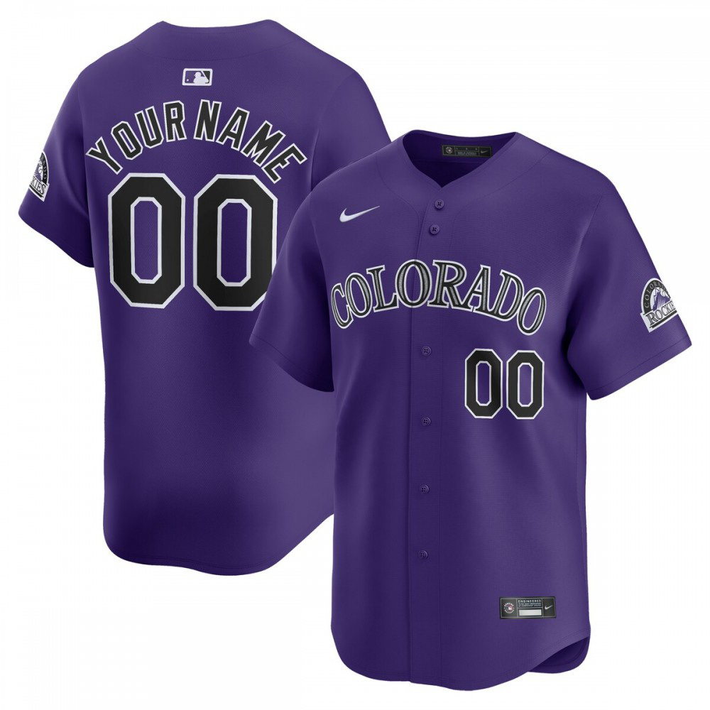 Kids' Colorado Rockies Purple Limited Jersey