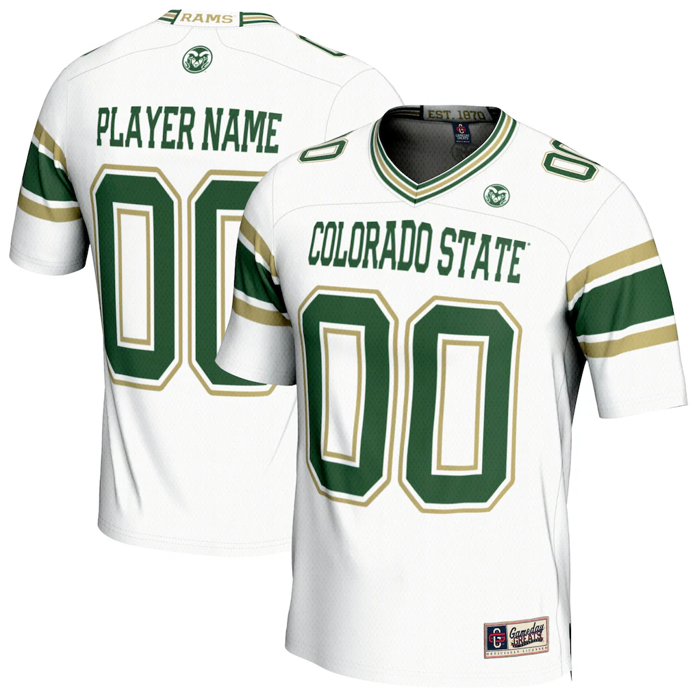 Men's Colorado State Rams White Fashion Jersey