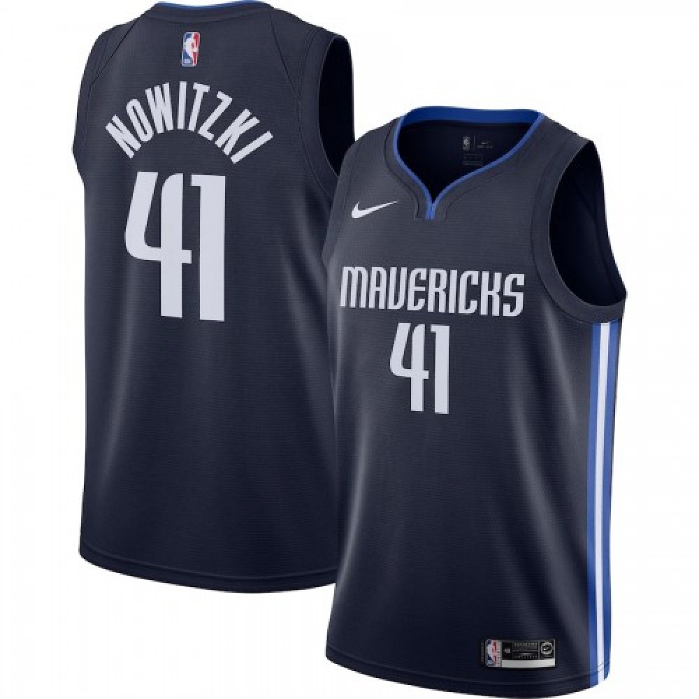 Kids' Dallas Mavericks Navy Statement Swingman Jersey