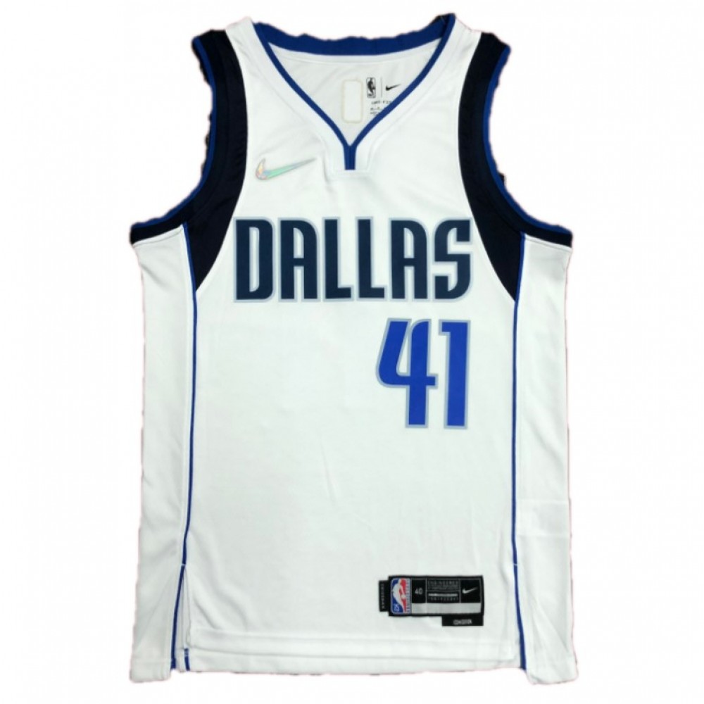 Kids' Dallas Mavericks 2021/22 White Icon Swingman Jersey