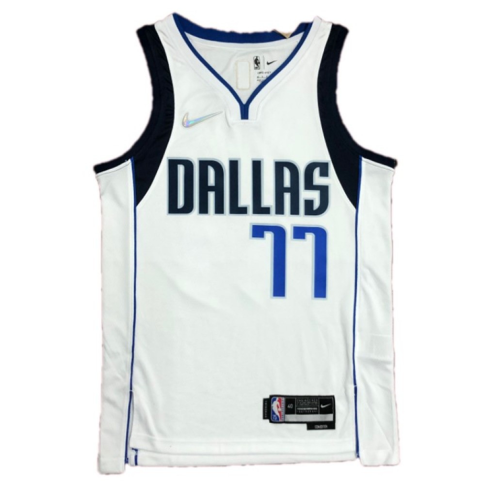 Men's Dallas Mavericks 2021/22 White Icon Swingman Jersey
