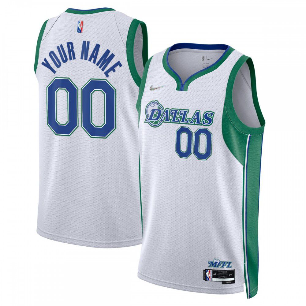 Men's Dallas Mavericks 2021/22 White City Swingman Jersey