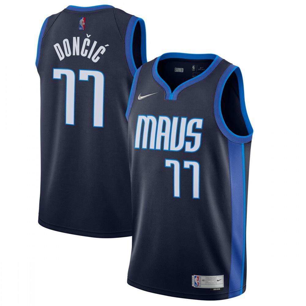 Men's Dallas Mavericks 2020/21 Navy Player Jersey
