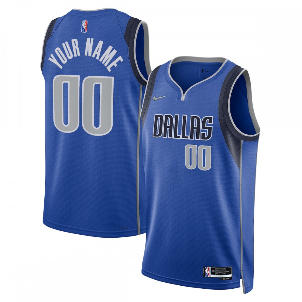 Kids' Dallas Mavericks 2021/22 Blue Icon Swingman Jersey