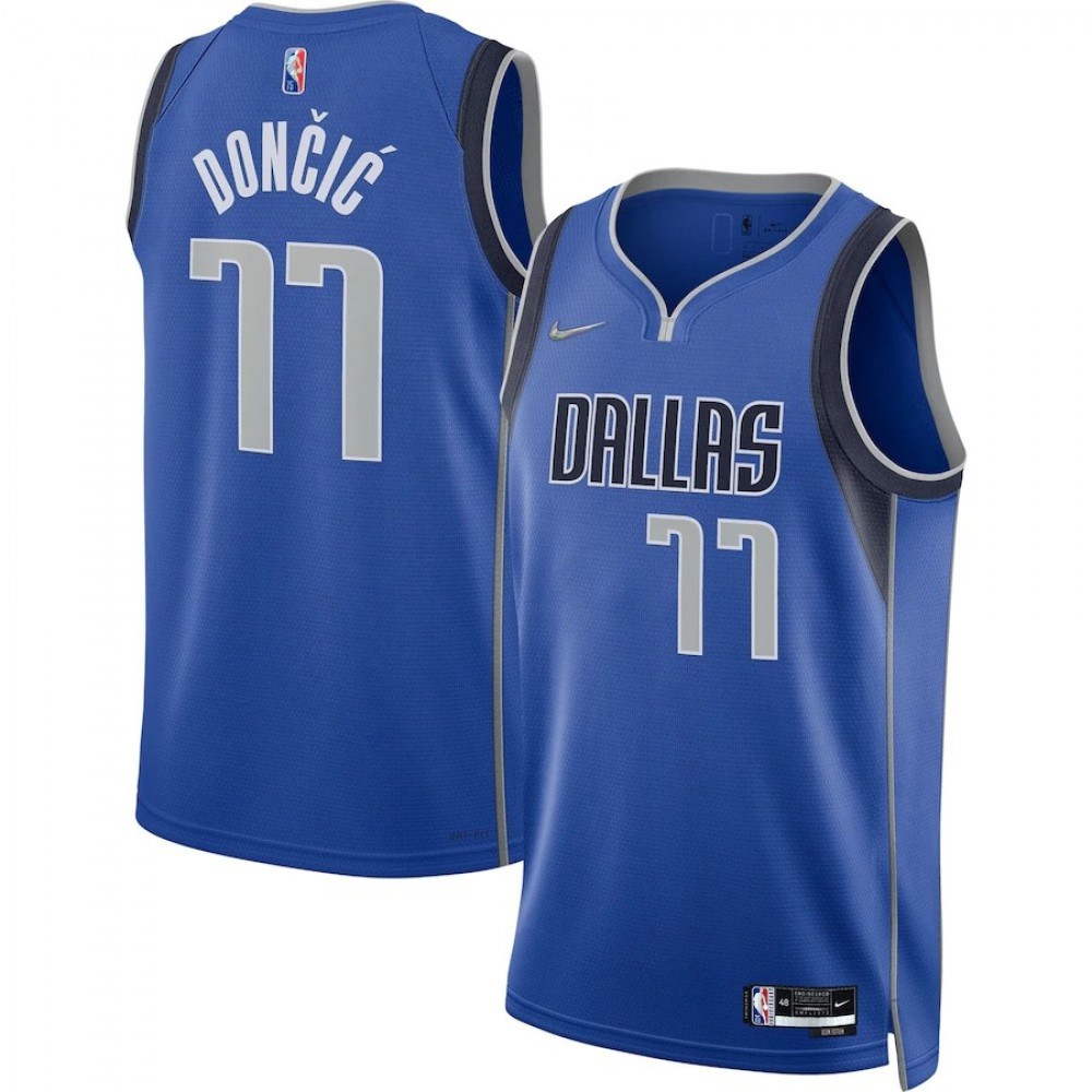 Kids' Dallas Mavericks 2021/22 Blue Icon Swingman Jersey