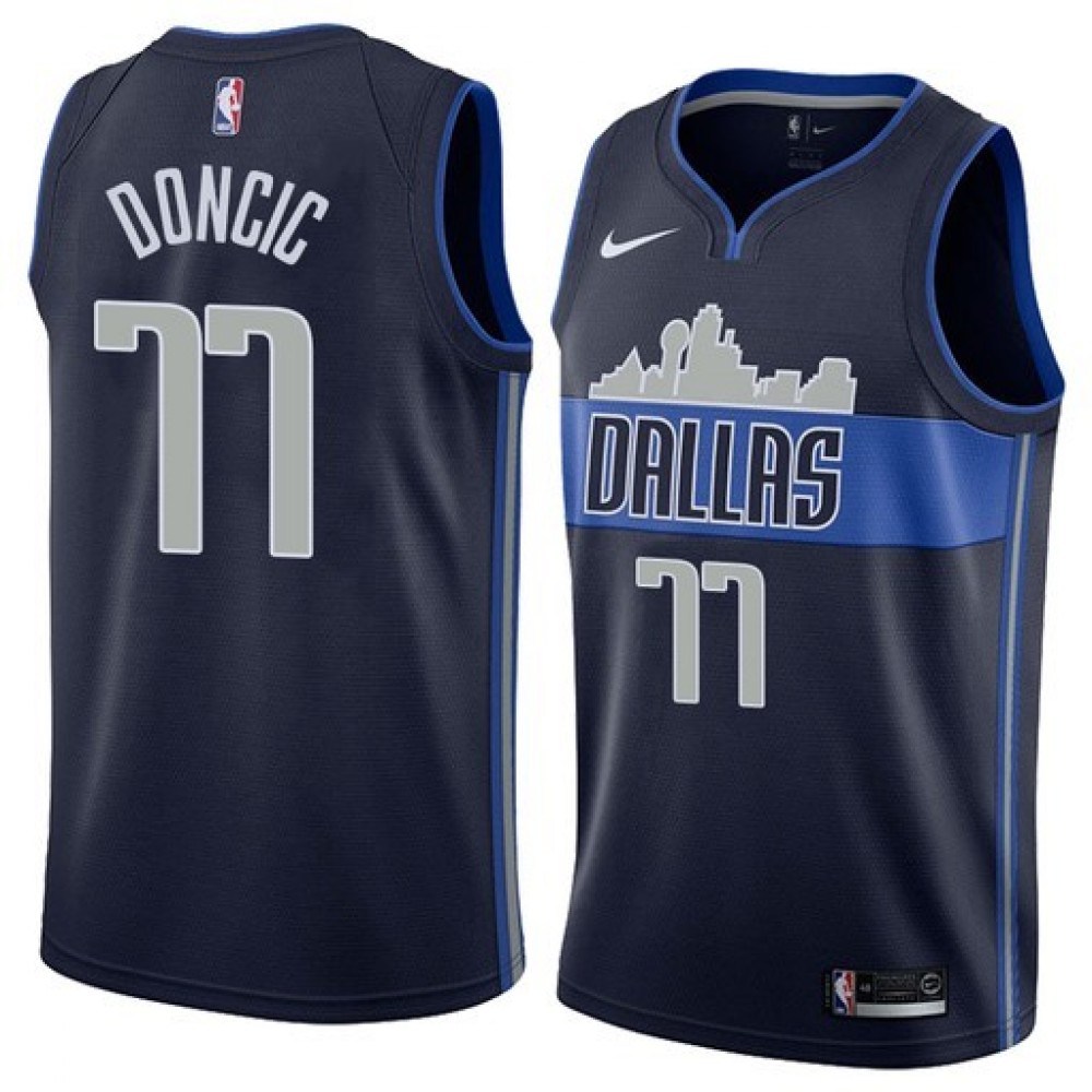 Kids' Dallas Mavericks Navy Swingman Jersey