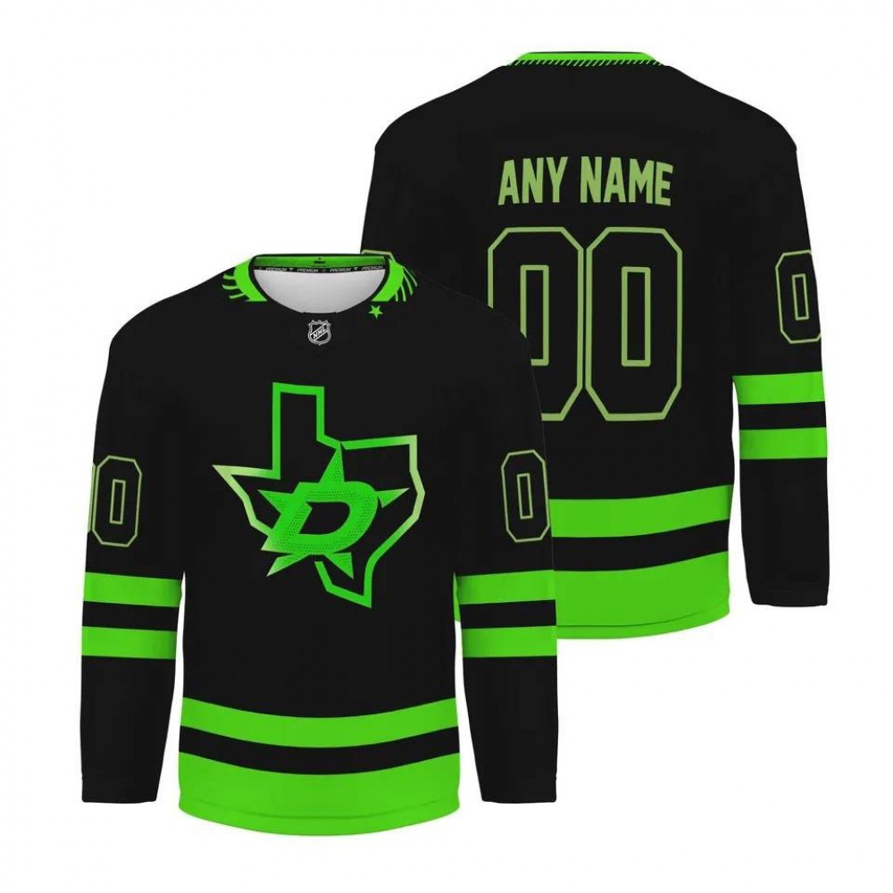 Men's Dallas Stars Black Replica Jersey