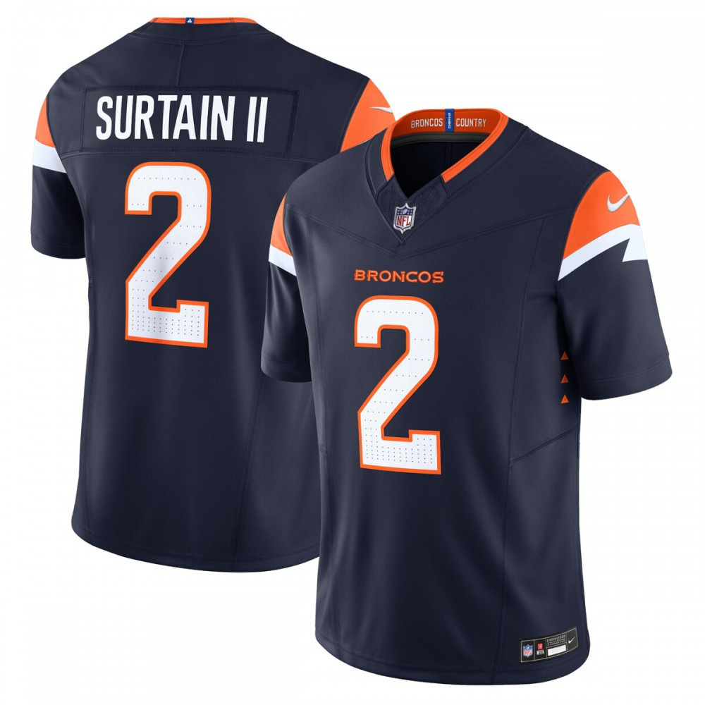 Men's Denver Broncos Navy Limited Jersey