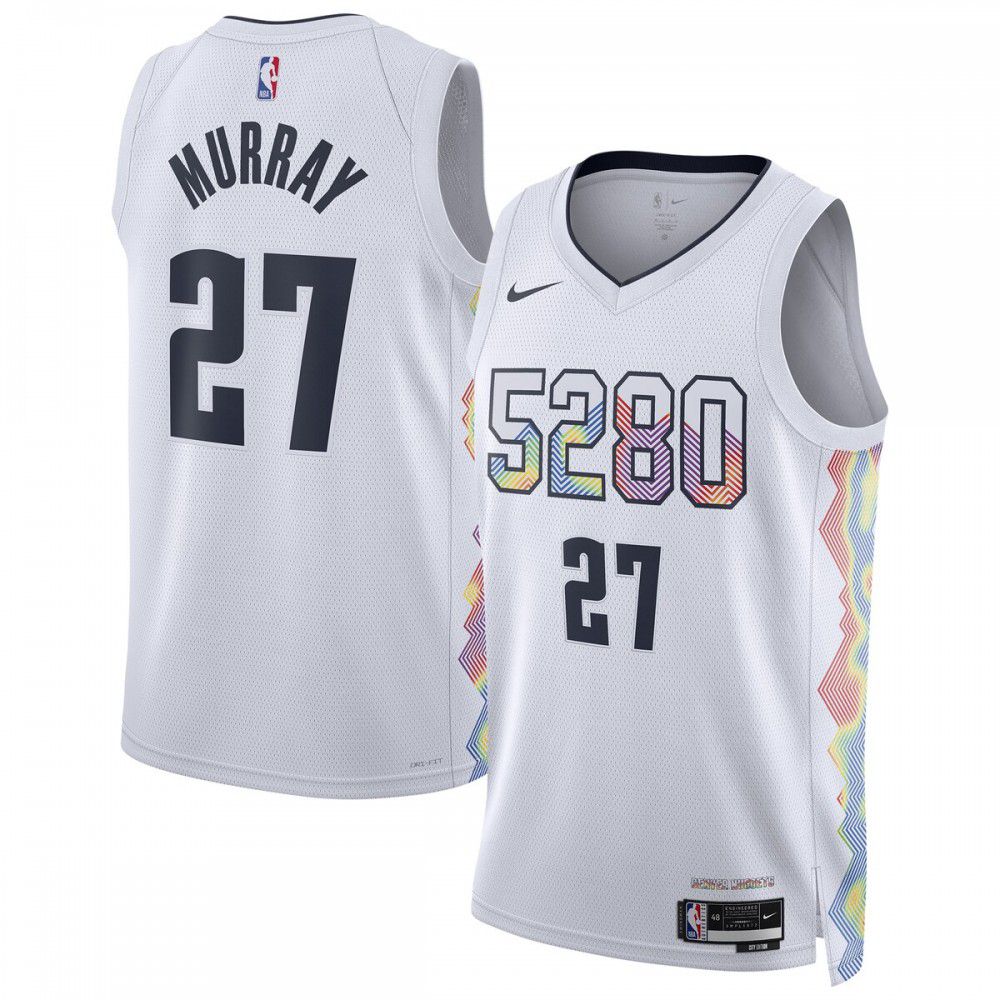 Women's Denver Nuggets 2024/25 White City Player Jersey