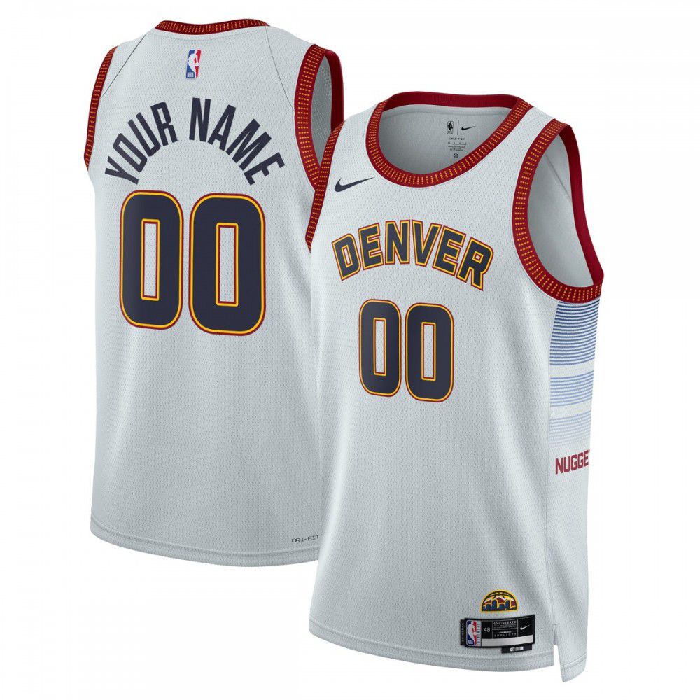 Kids' Denver Nuggets 2022/23 Gray City Swingman Jersey
