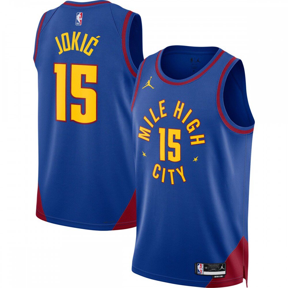 Men's Denver Nuggets 2022/23 Blue Statement Swingman Jersey