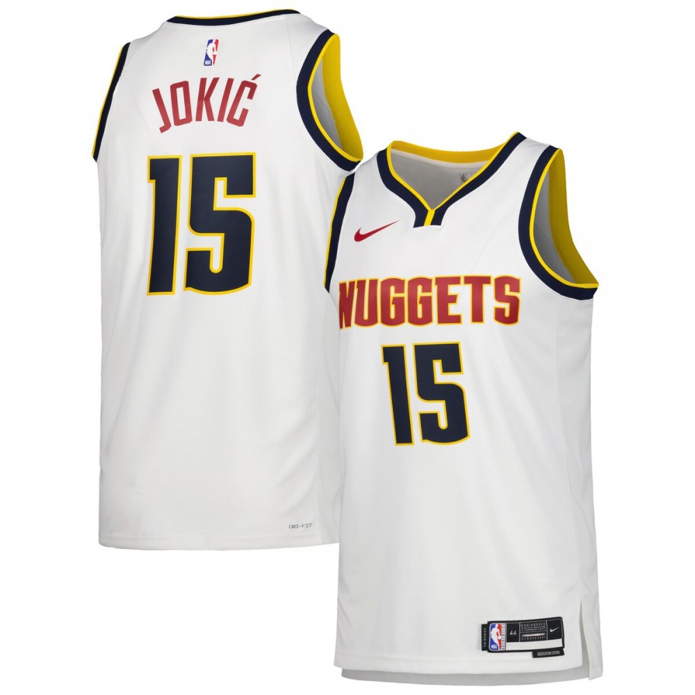 Men's Denver Nuggets 2022/23 White Icon Swingman Jersey