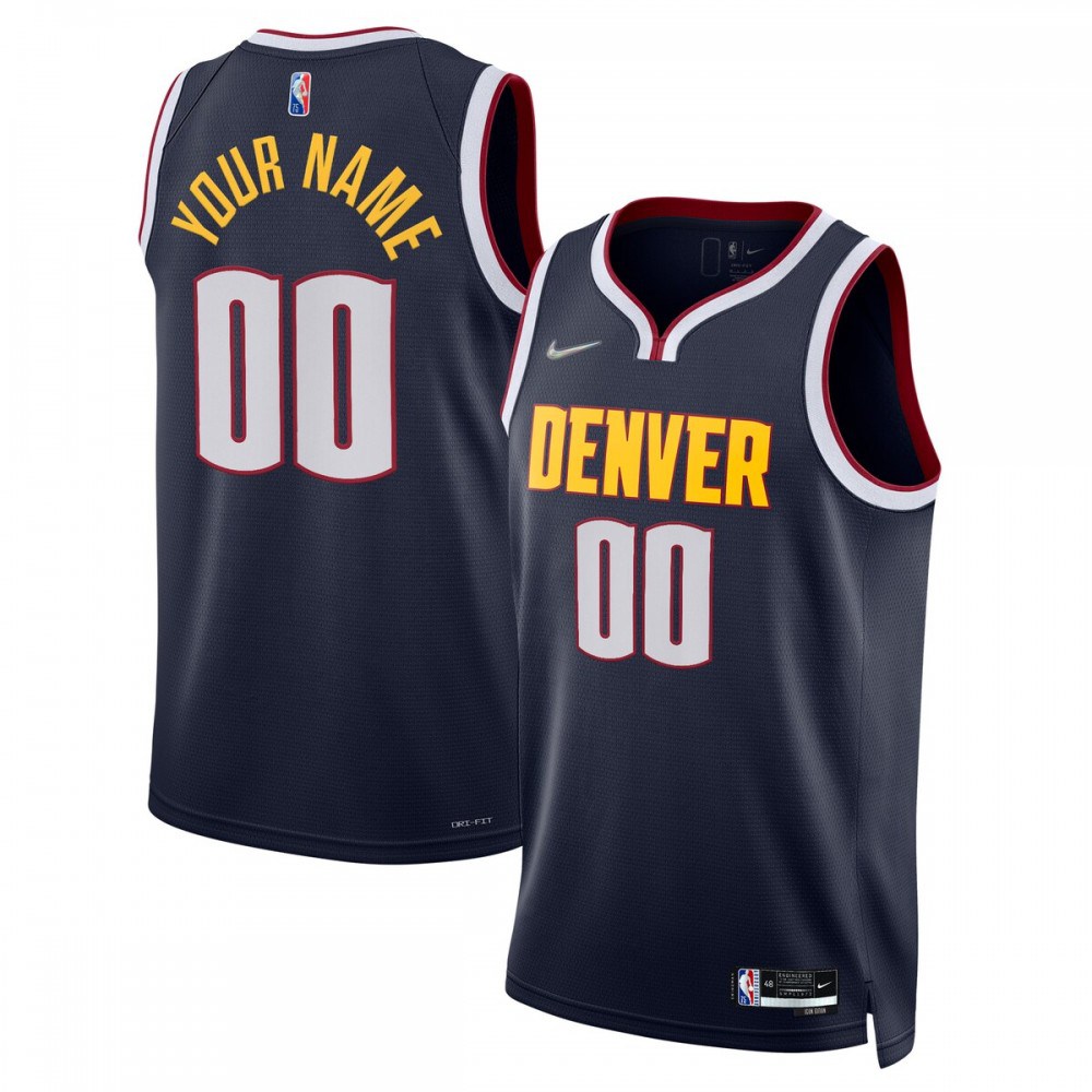 Men's Denver Nuggets 2021/22 Navy Icon Swingman Jersey