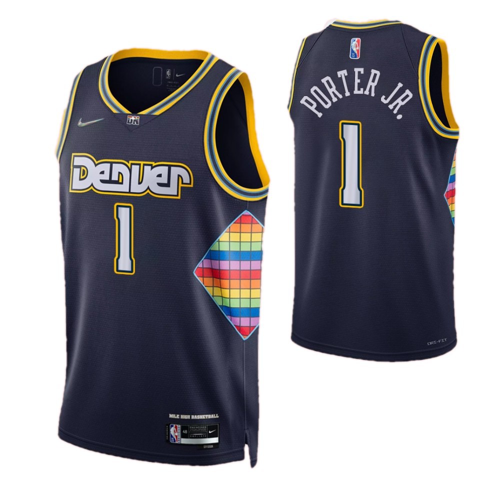 Women's Denver Nuggets 2021/22 Navy City Swingman Jersey