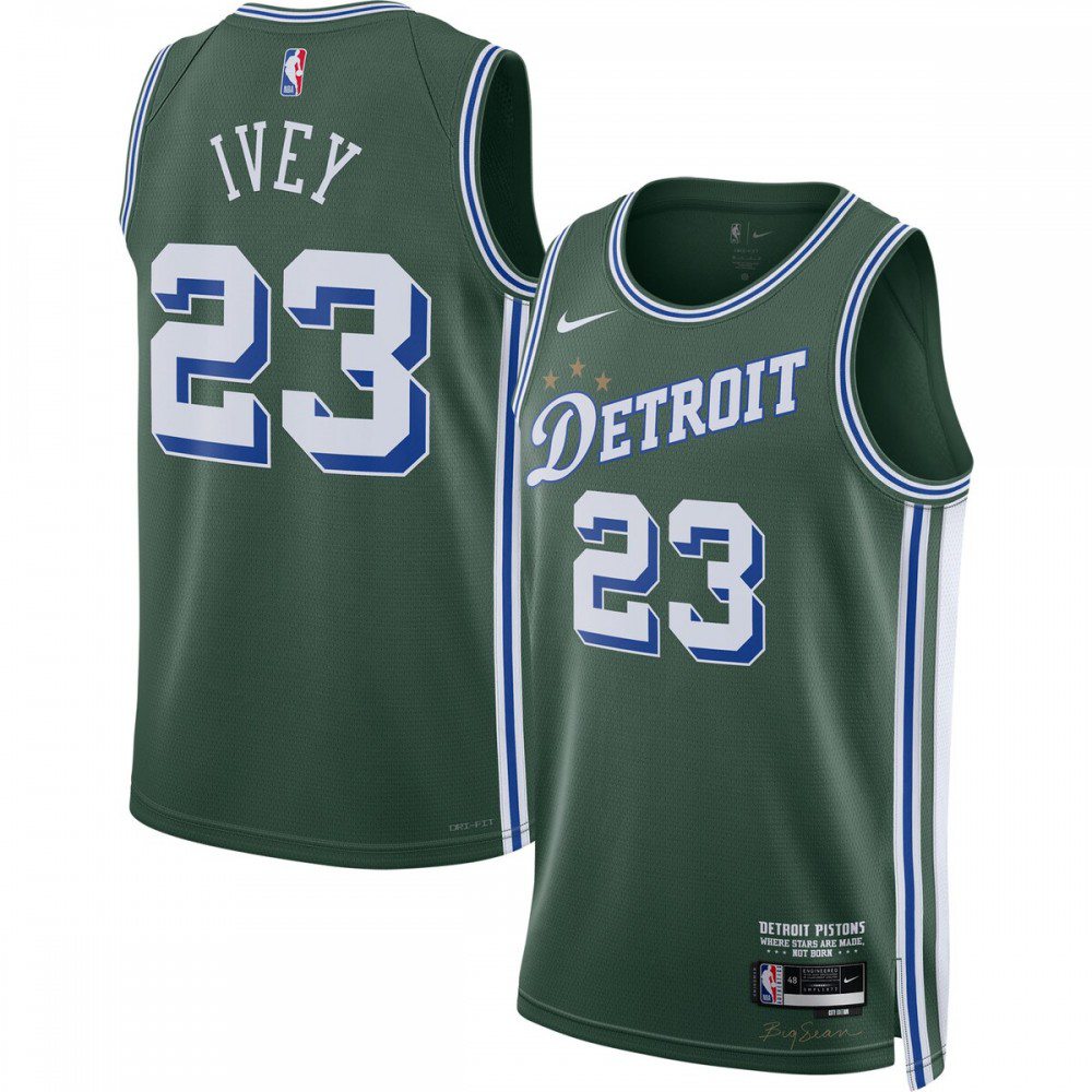 Women's Detroit Pistons 2022/23 Green City Swingman Jersey