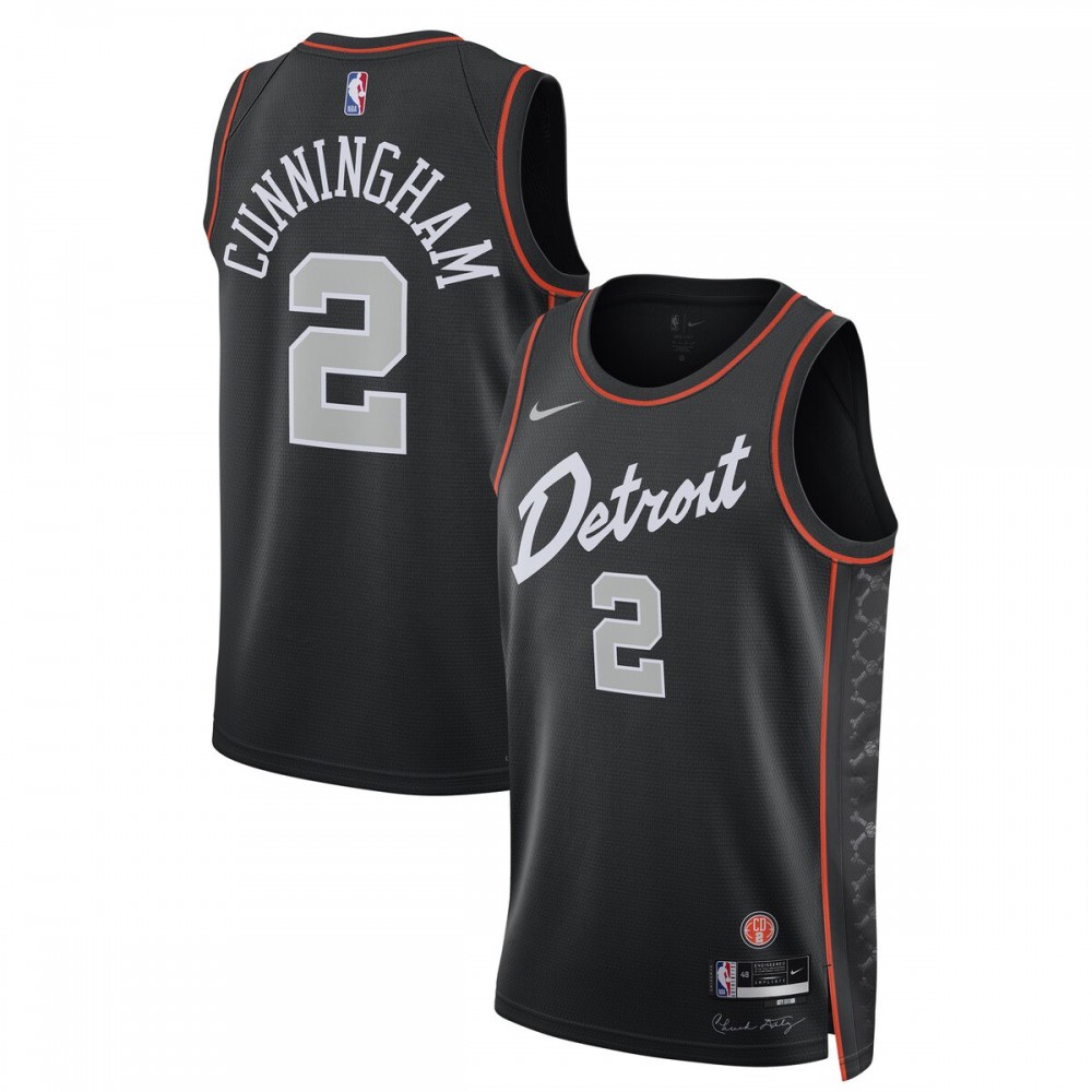 Women's Detroit Pistons 2023/24 Black City Swingman Jersey
