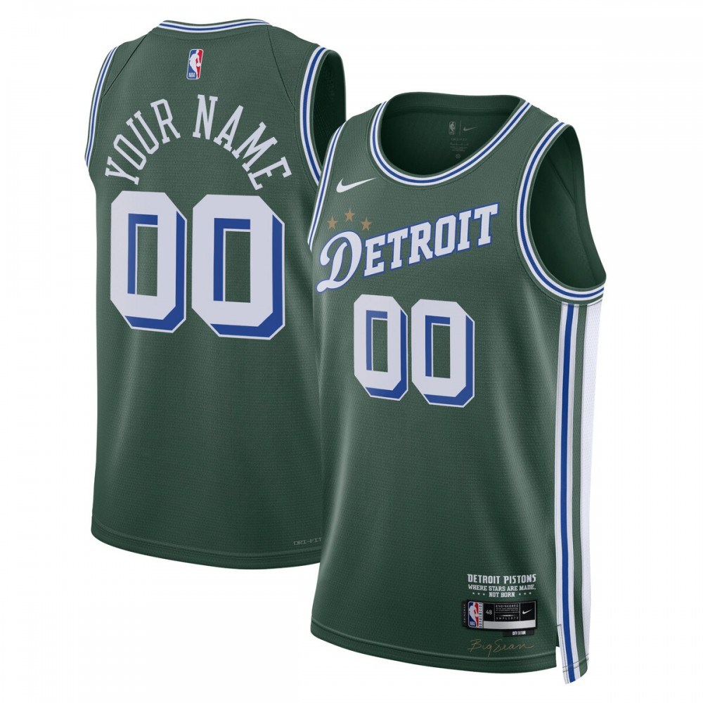 Men's Detroit Pistons 2022/23 Green City Swingman Jersey