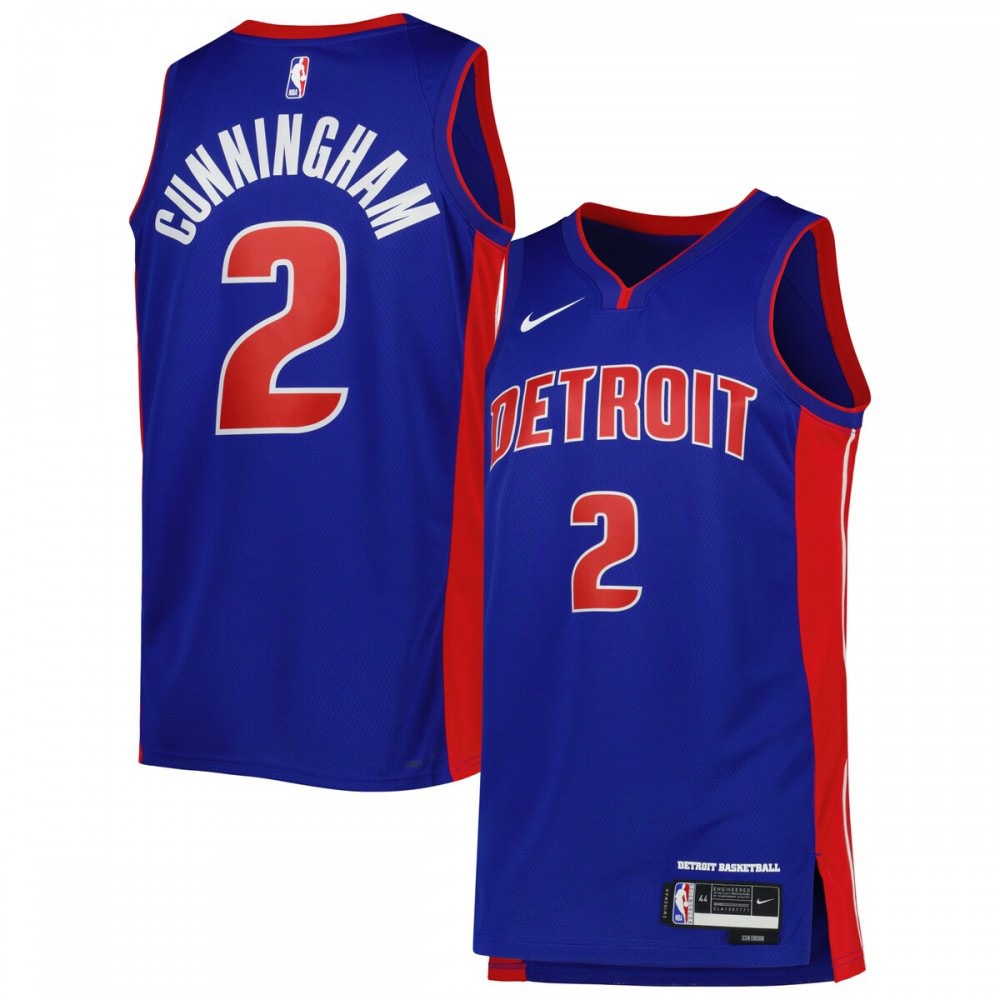 Women's Detroit Pistons 2022/23 Blue Icon Swingman Jersey