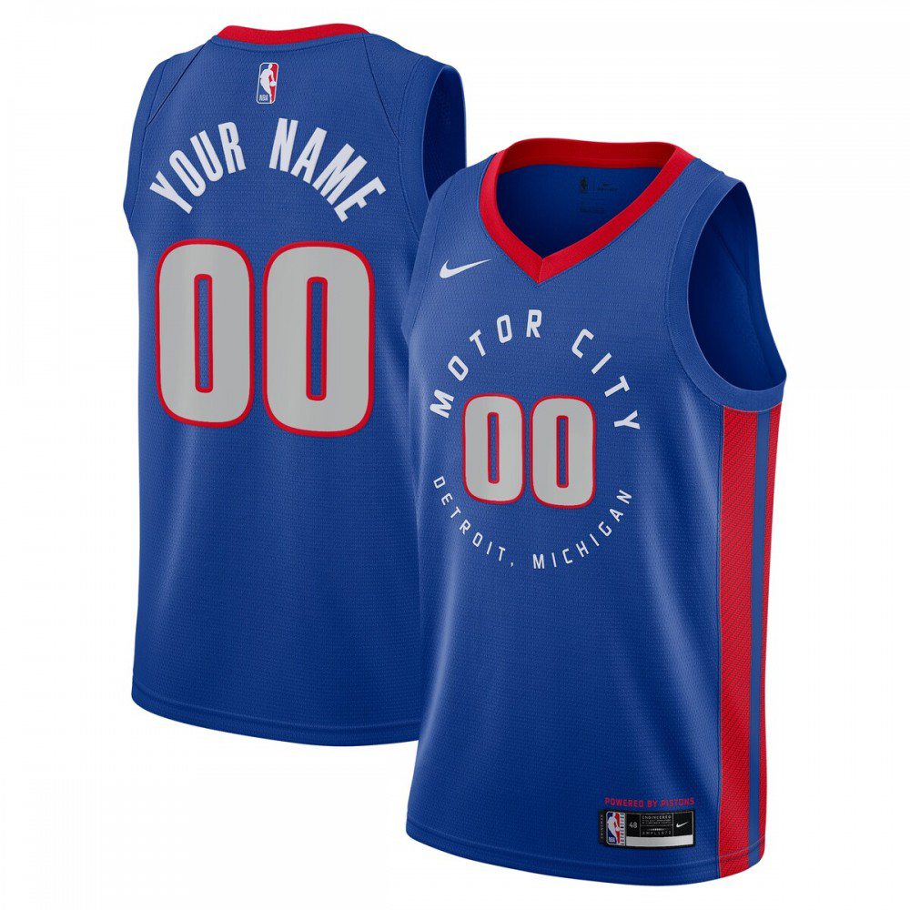 Women's Detroit Pistons 2020/21 Blue City Swingman Jersey