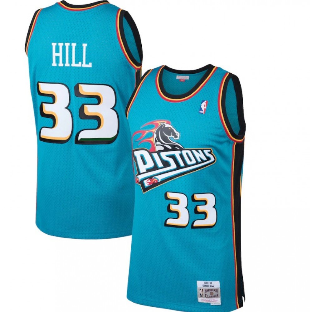 Men's Detroit Pistons Blue Throwback Swingman Jersey