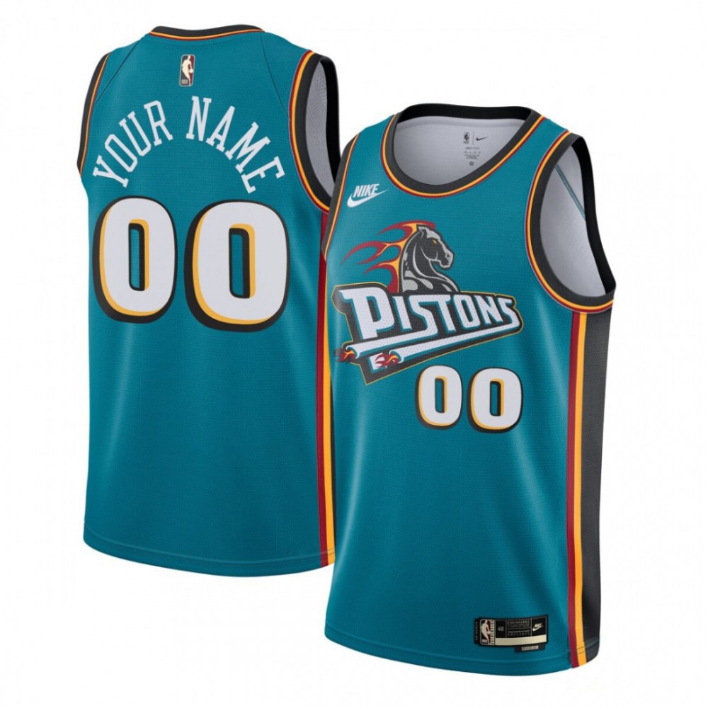 Kids' Detroit Pistons Teal Classic Swingman Jersey