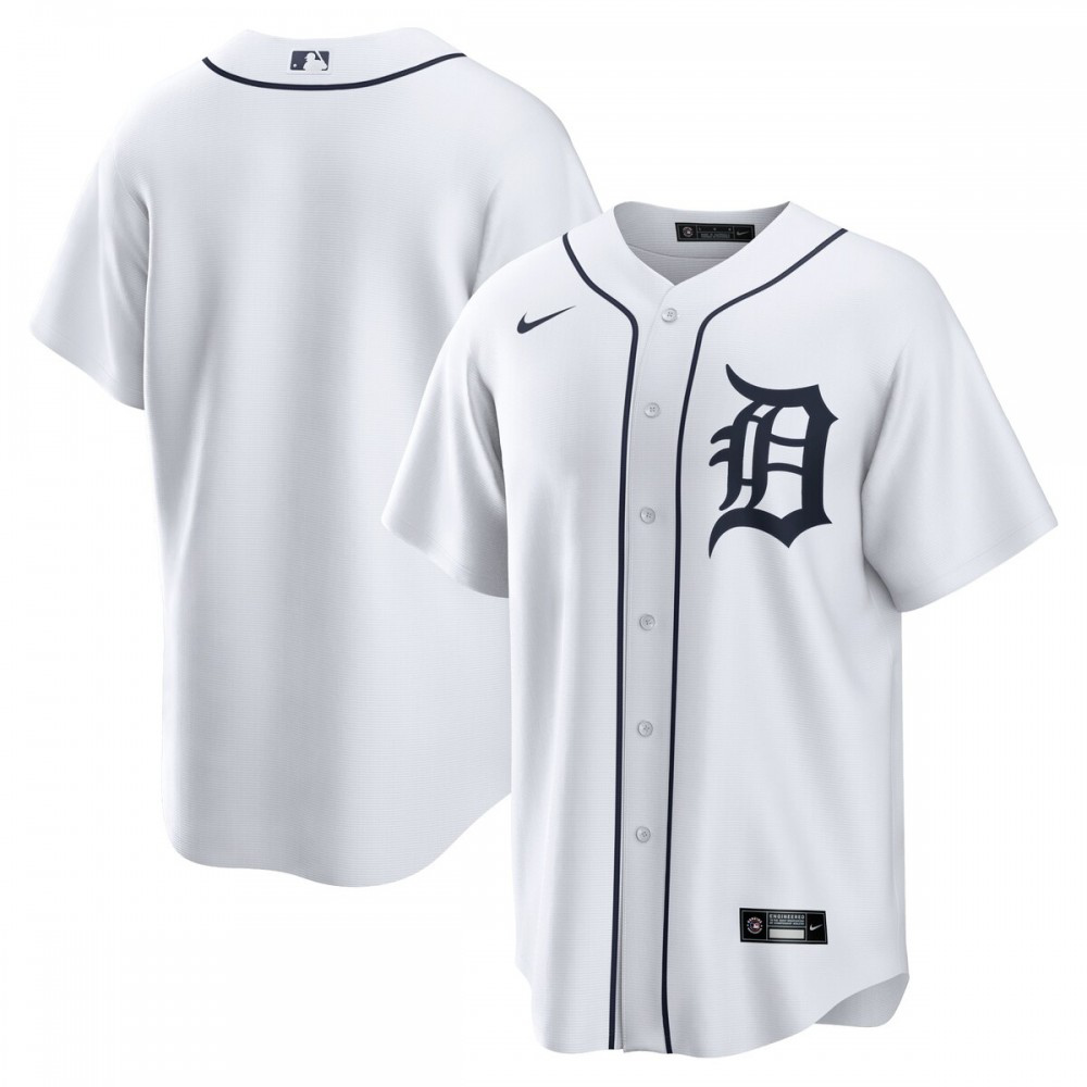 Men's Detroit Tigers White Replica Jersey