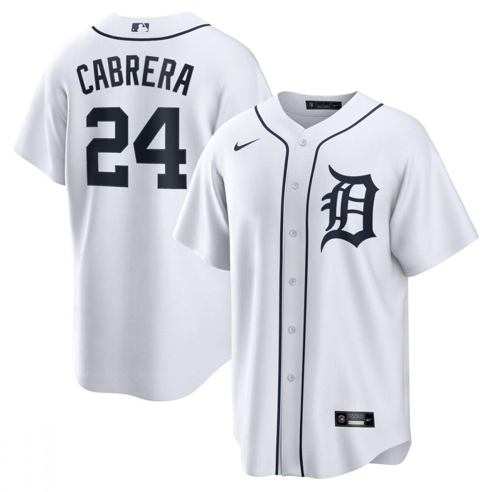Kids' Detroit Tigers White Player Jersey