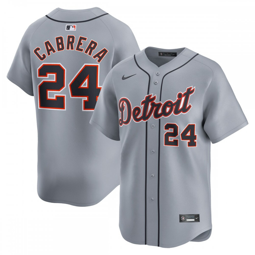 Men's Detroit Tigers Gray Limited Jersey