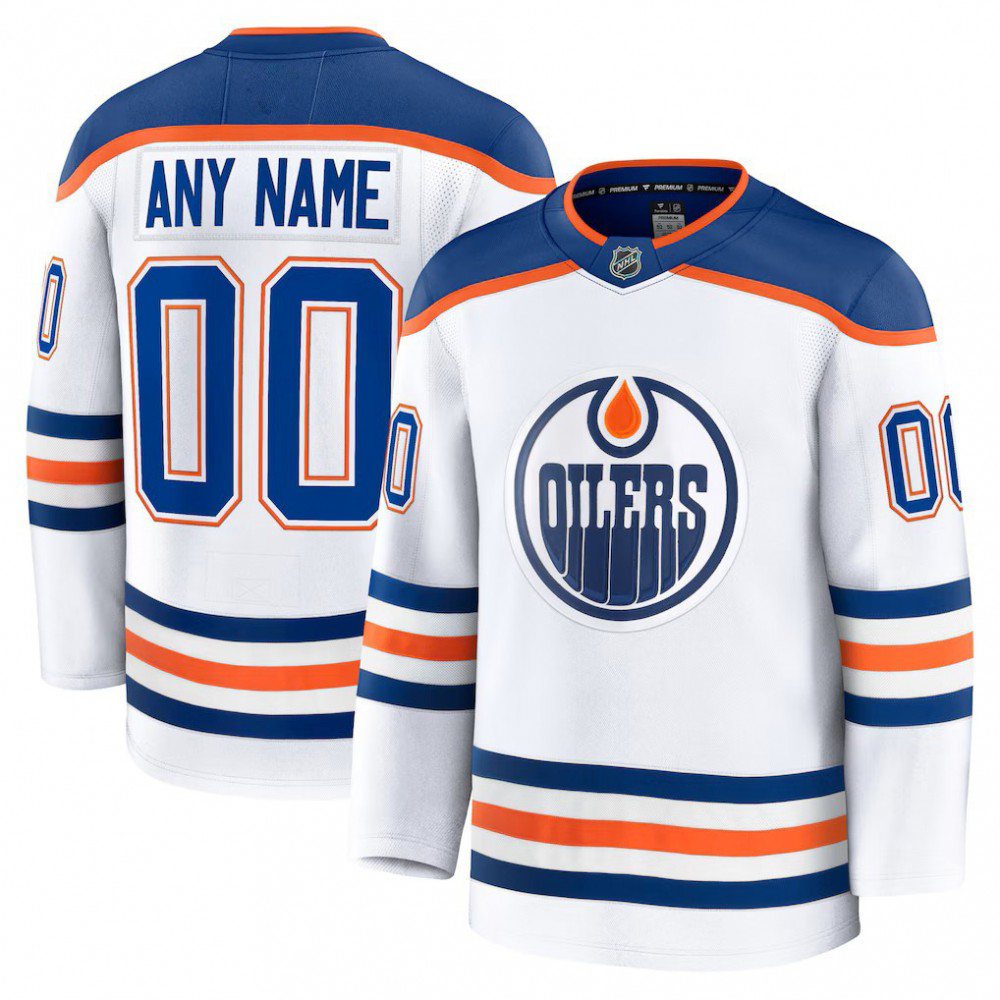 Men's Edmonton Oilers White Away Jersey
