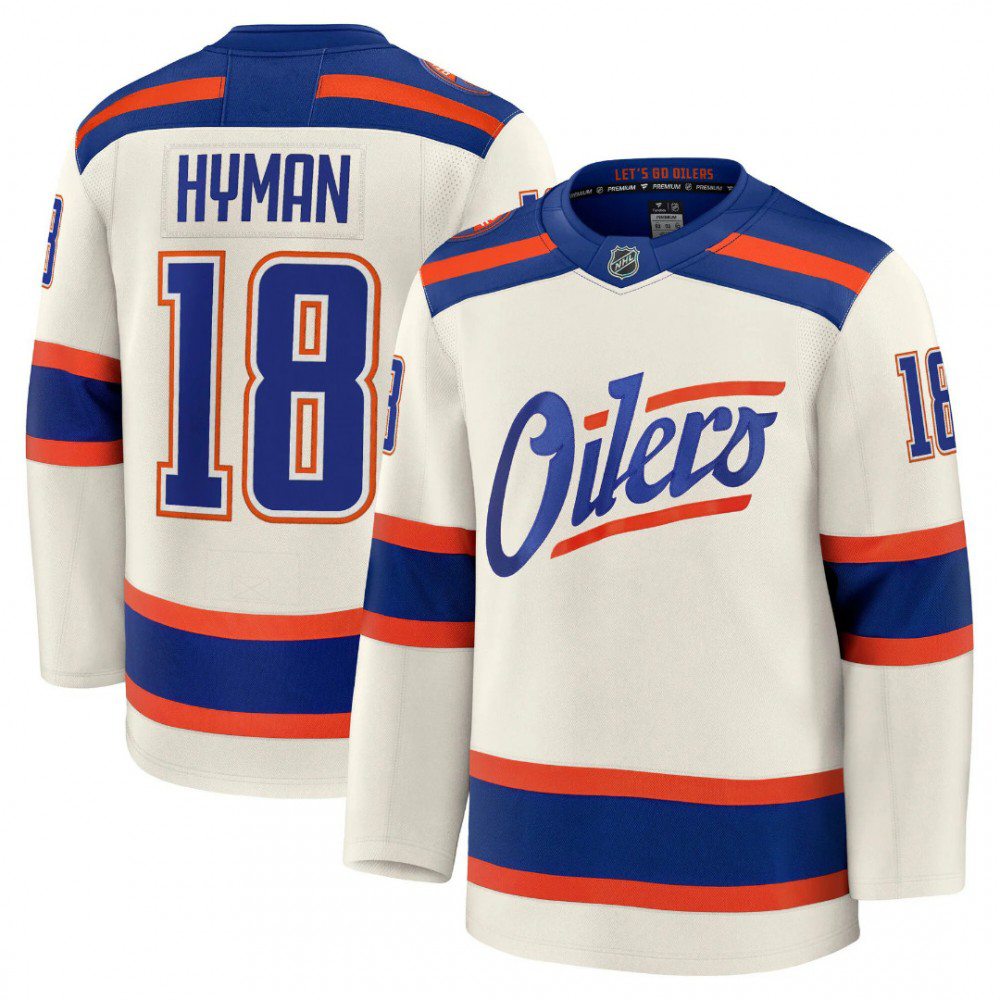 Kids' Edmonton Oilers Cream Player Jersey