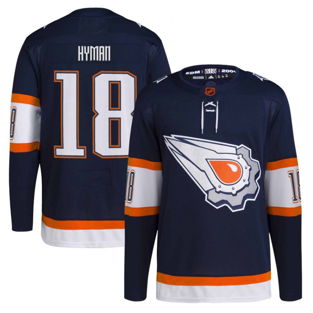 Kids' Edmonton Oilers Navy Retro Player Jersey