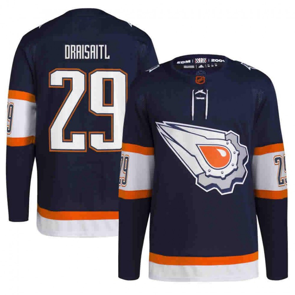 Women's Edmonton Oilers Navy Retro Player Jersey