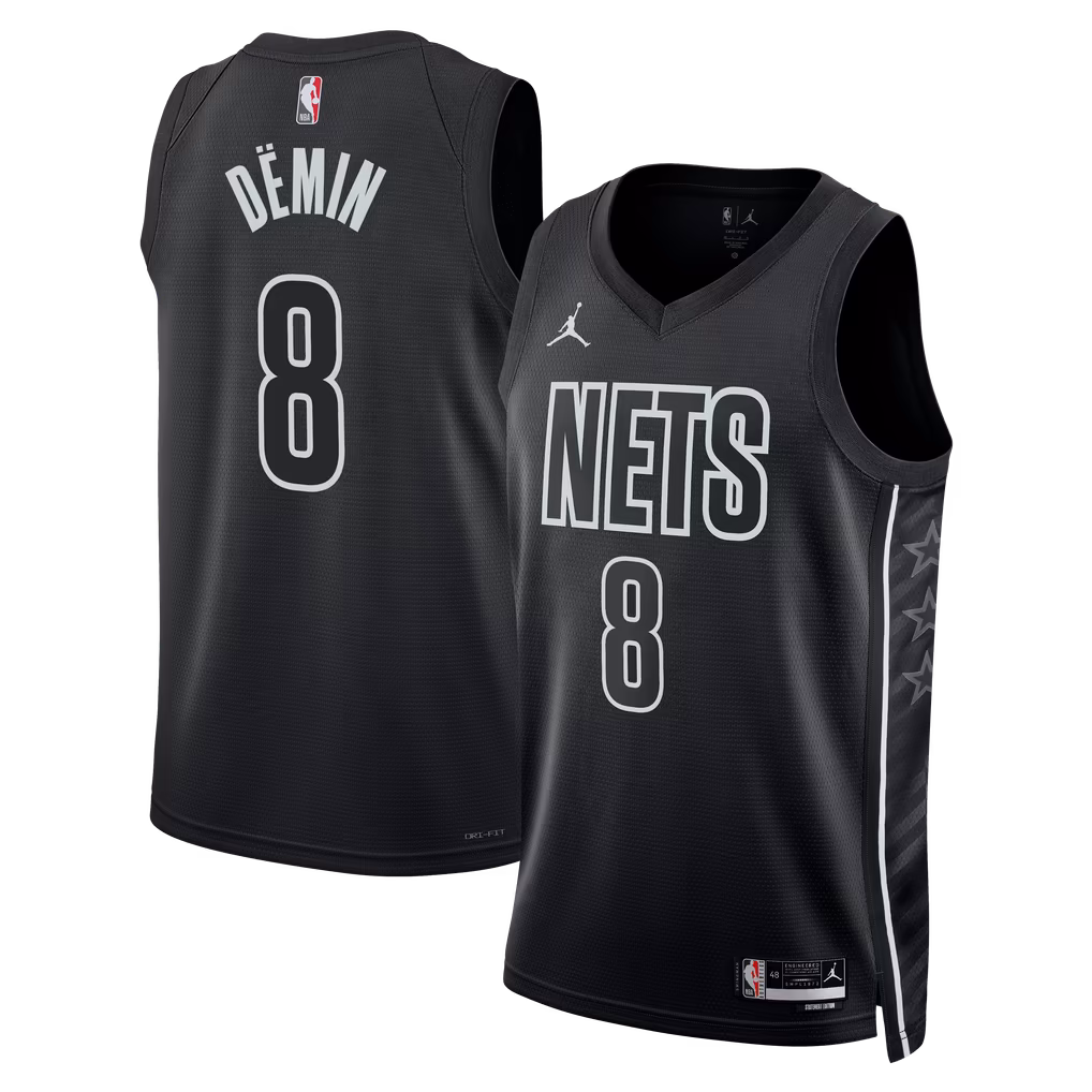 Women's Brooklyn Nets Black Statement Swingman Jersey