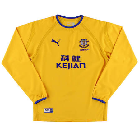 Kids' Everton Away Long Sleeve Jersey
